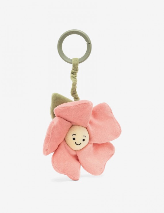 El Yapımı Çiçek Desenli Anahtarlık